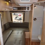 2012 Serenity with the rear sofa folded down into a bed