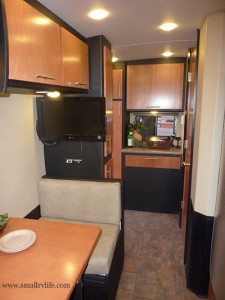 Rear view of the 21 foot dinette model.