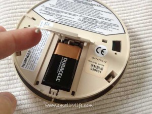 Battery door opens easily for replacement