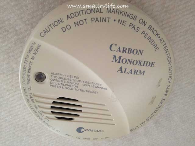 Warning Campers of Carbon Monoxide Dangers — Small RV Life Costar Carbon Monoxide Alarm Model 9 Rv