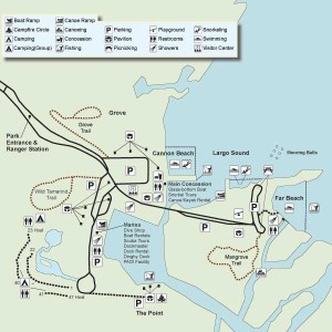 Campground and park map