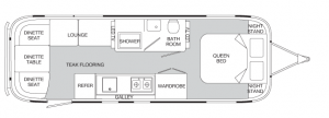 2013 Airstream Land Yacht Floorplan