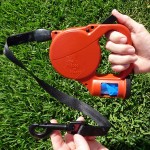 Large Red Retractable Dog Leash